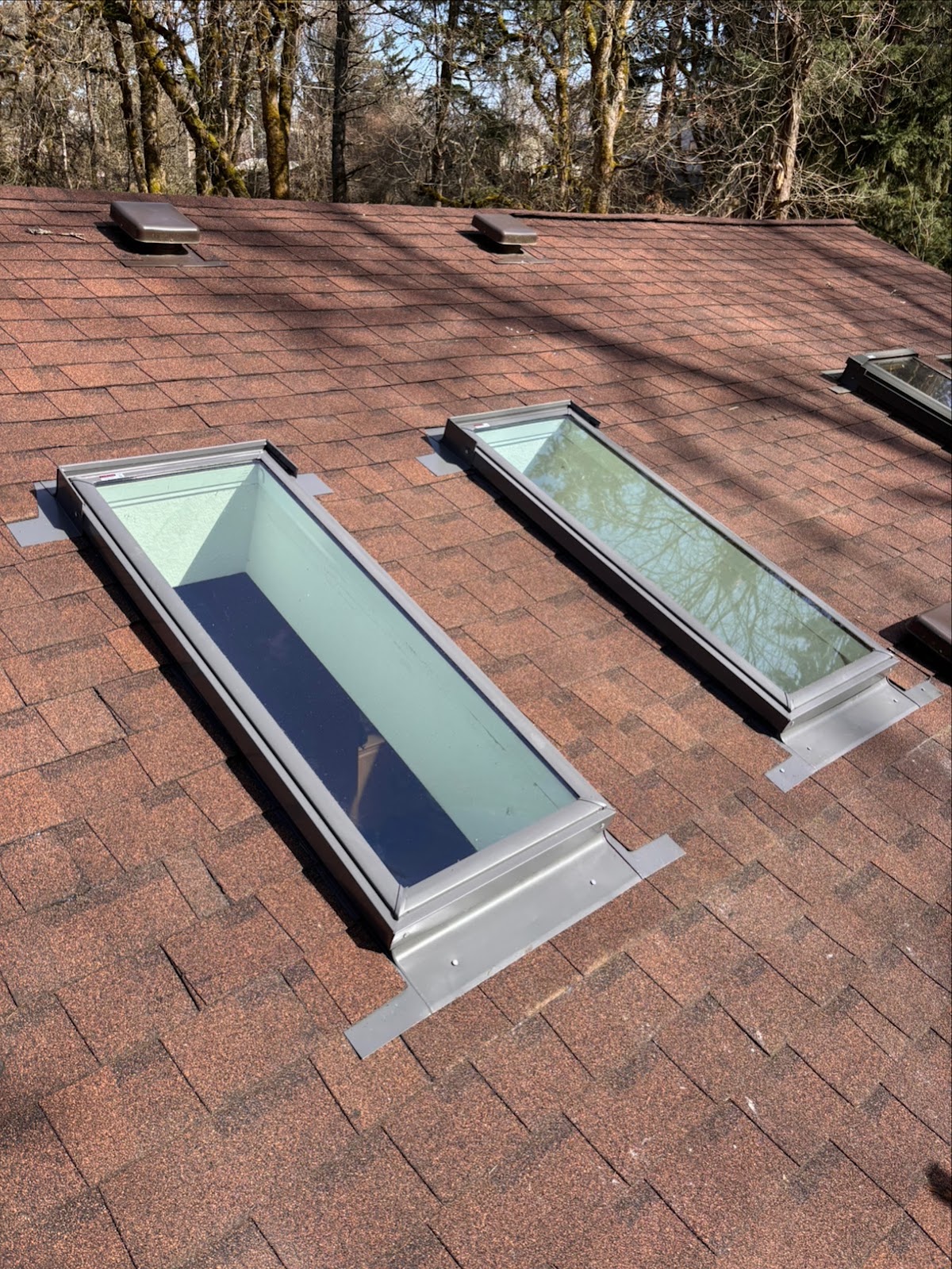 Completed roofing job